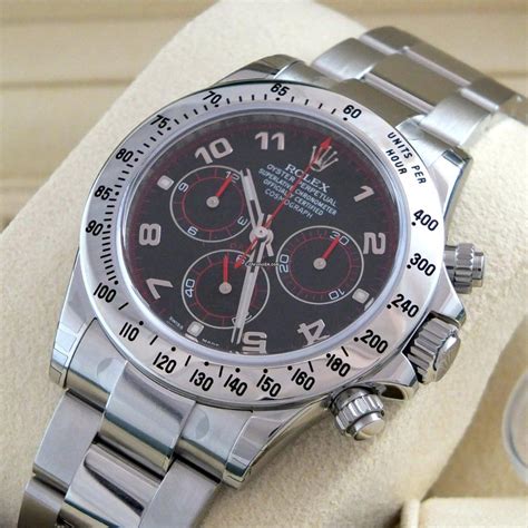 rolex daytona stahl schwarzes zifferblatt|rolex daytona neu.